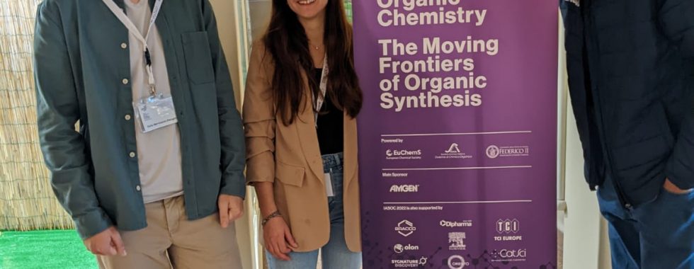 Our Ph.D. Students, Dario Marchionni, Giulia Brufani and Nihad Salameh attending Ischia Advanced School of Organic Chemistry, lectured by none other than Nobel Prize Winner David W. C. MacMillan!